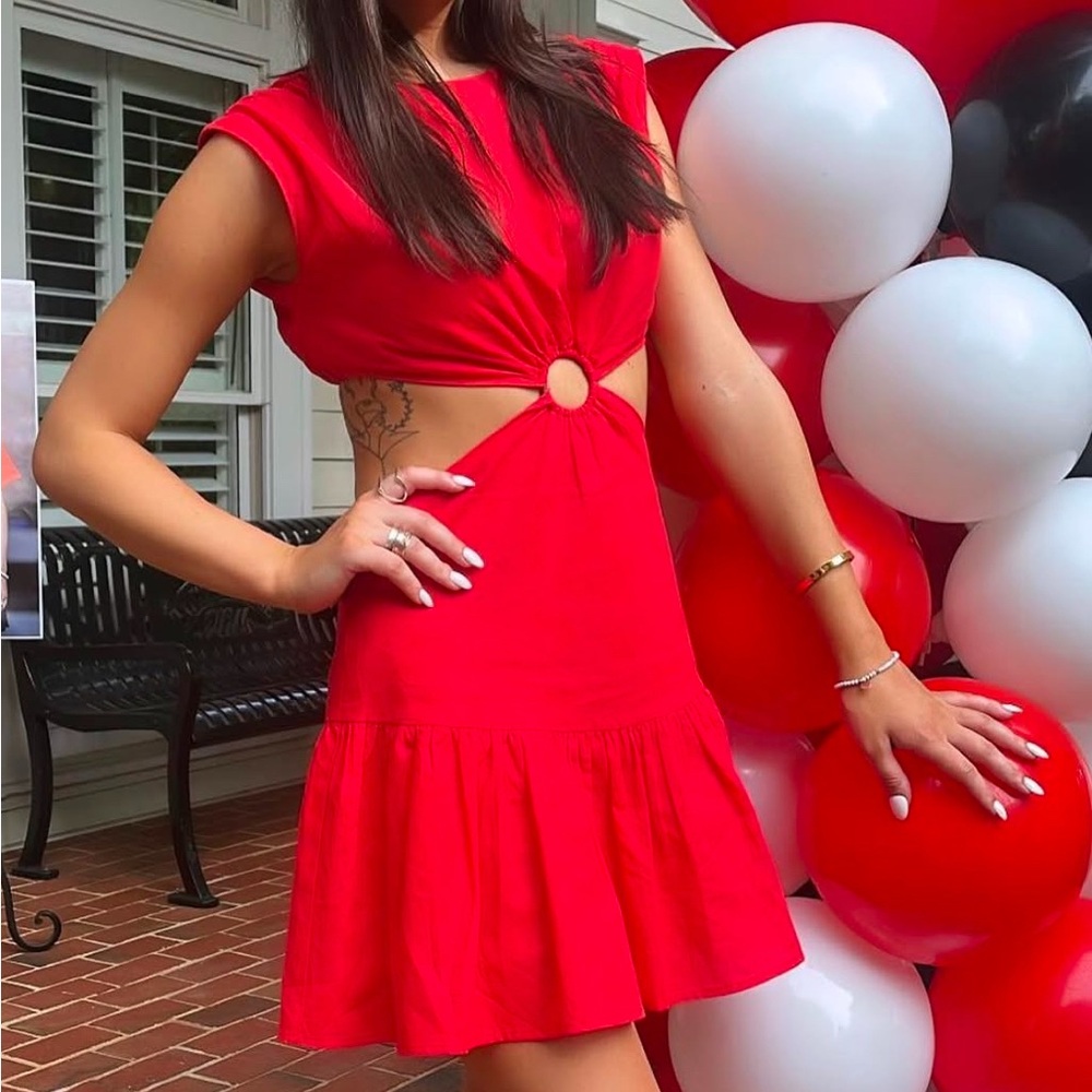 White Fox Vibrant Red Dress